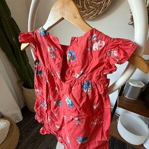 Floral Red Baby Romper - Baby Gap